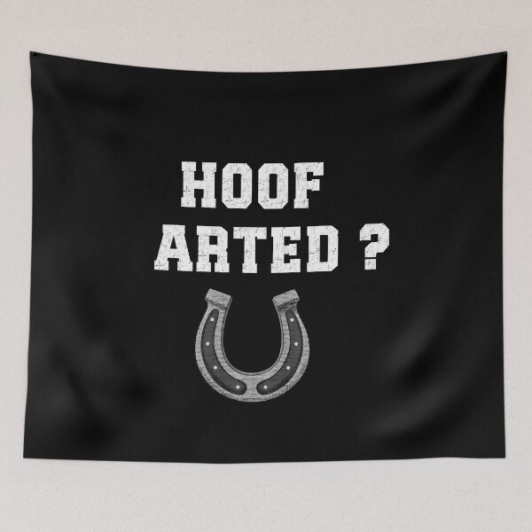 Item preview, Hoof Arted Funny Puns - Who Farted with Horseshoe Dad Joke designed and sold by elvisg03.