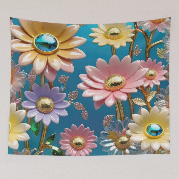 Item preview, 3d Pastel Colors, Floral Poster Design designed and sold by HAKKI ARSLAN.
