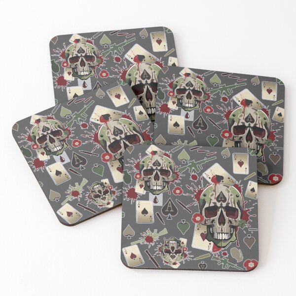 Item preview, Ace Alfa Steel Skull Pattern designed and sold by EpicWhizz.