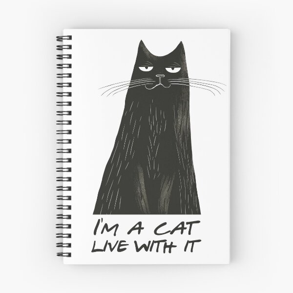 Item preview, I'm a cat. Live with it. designed and sold by SpoonToonCnt.