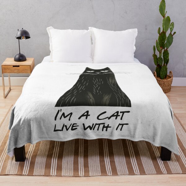 Item preview, I'm a cat. Live with it. designed and sold by SpoonToonCnt.