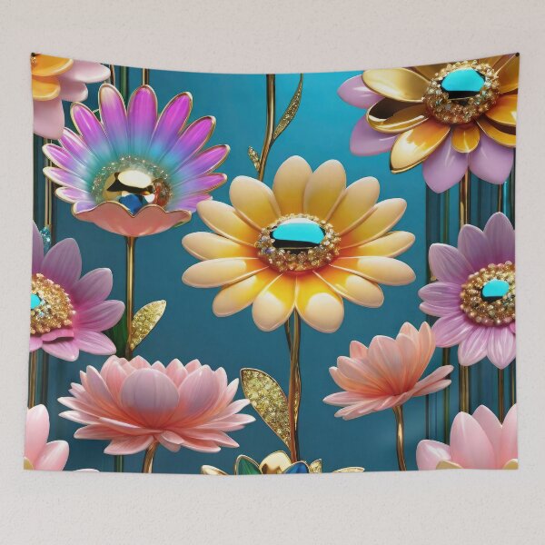 Item preview, 3d pastel flowers background, floral poster design. designed and sold by HAKKI ARSLAN.