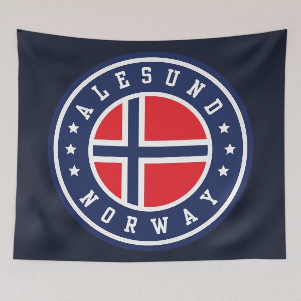 Item preview, Alesund Norway Flag designed and sold by jeshands.