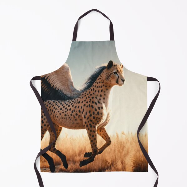 Item preview, Ethereal Cheetah-Pegasus Hybrid: Soaring Fantasy in Golden Fields designed and sold by FantasyHybrids.