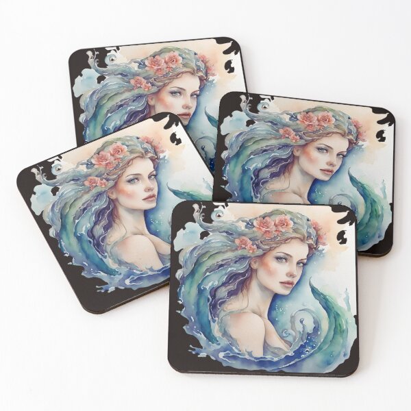 Item preview, Watercolor Siren  designed and sold by FitEnvy.