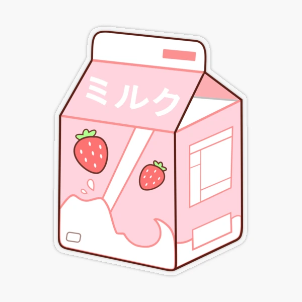 Strawberry Milk Sticker for Sale by BeeReckless