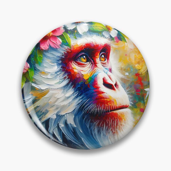 Item preview, Acrylic Majestic Blossoming Ape designed and sold by InsanseCreation.