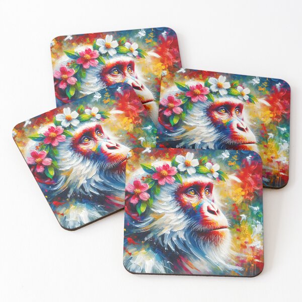 Item preview, Acrylic Majestic Blossoming Ape designed and sold by InsanseCreation.