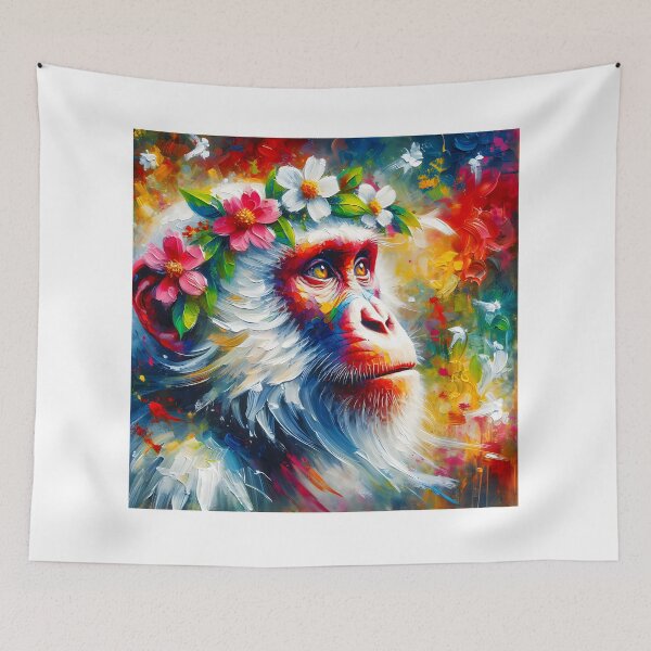 Item preview, Acrylic Majestic Blossoming Ape designed and sold by InsanseCreation.