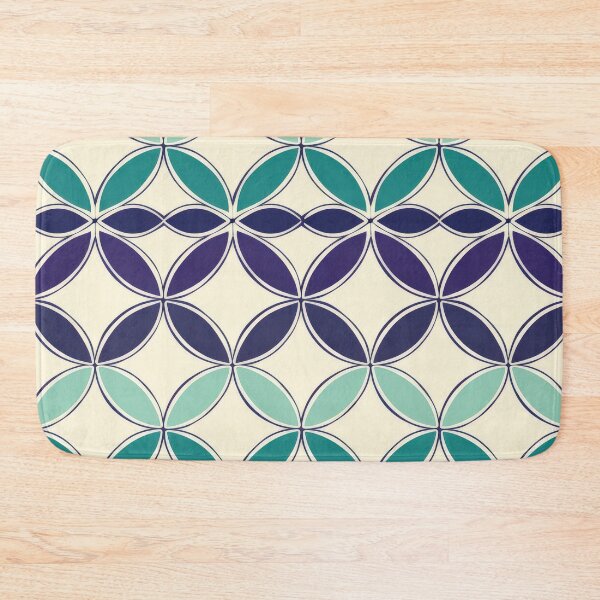 Item preview, Abstract Geometric Pattern With Teal, Purple, and White Circles designed and sold by brandway.