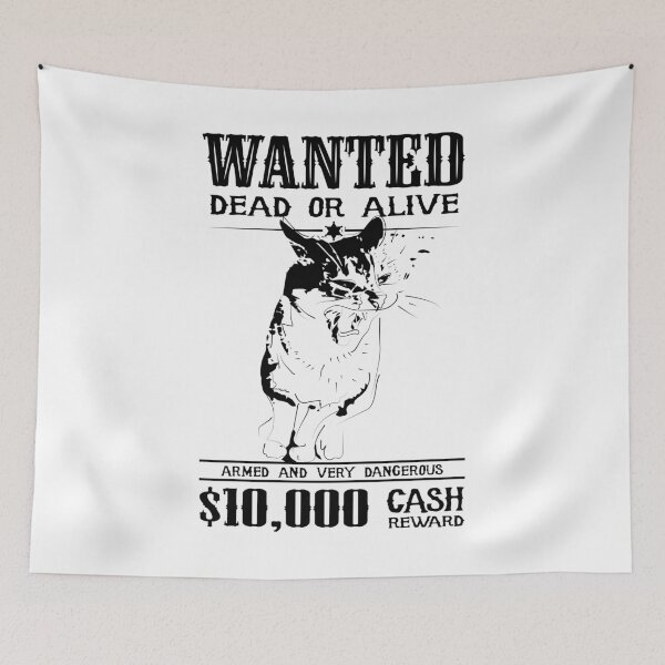 Item preview, wanted cat designed and sold by hichamms.