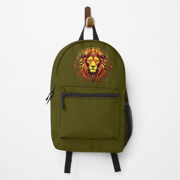 Item preview, Majestic Golden Lion with Regal Mane Art Print designed and sold by VikArtStudio.
