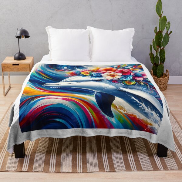 Item preview, Acrylic Majestic Blossoming Dolphin designed and sold by InsanseCreation.