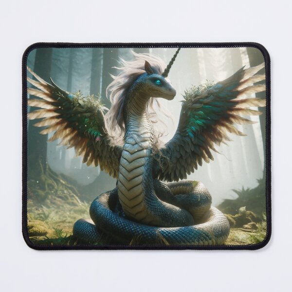 Item preview, Mystical Snake-Alicorn Hybrid: Enchanted Forest Guardian designed and sold by FantasyHybrids.