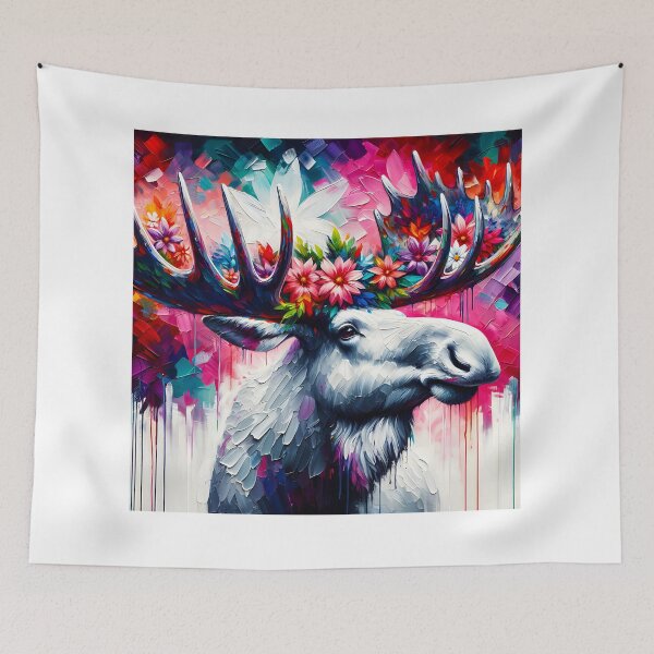 Item preview, Acrylic Majestic Blossoming Moose designed and sold by InsanseCreation.