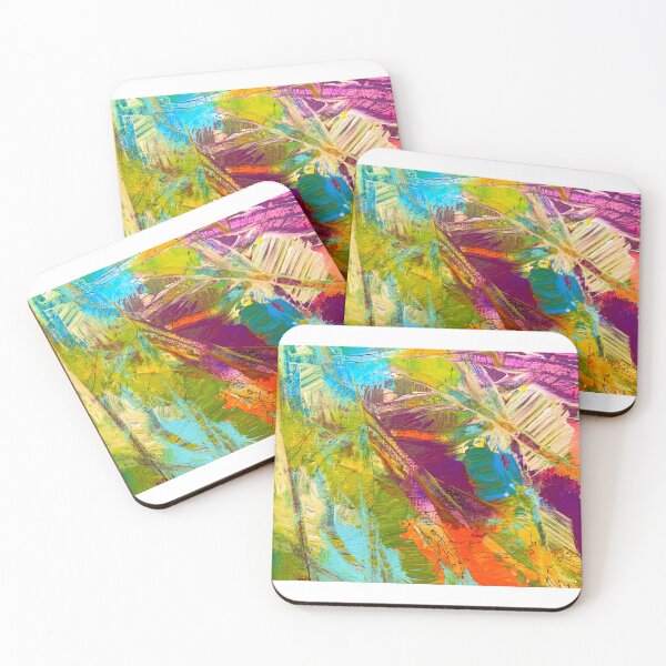 Item preview, Beachy Colorful Tropical Modern Art Painting designed and sold by Itam.