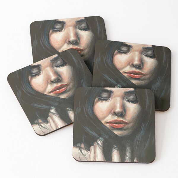 Item preview, Slumber - Original painting of a young woman peacefully sleeping designed and sold by EmilyDewsnap.