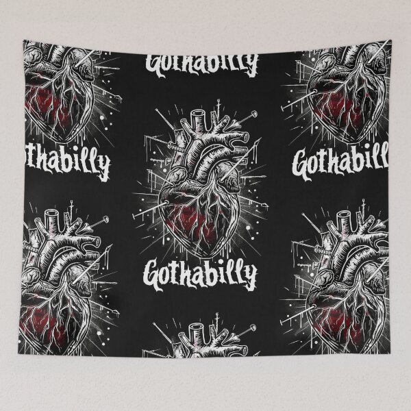 Item preview, Gothic Gothabilly Heart designed and sold by Piotrek0001.