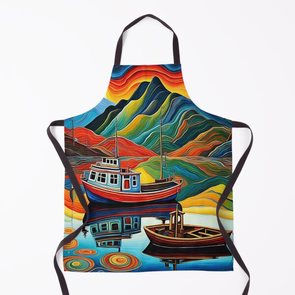 Item preview, Boat in fjord 18 designed and sold by George Hutton Hunter.