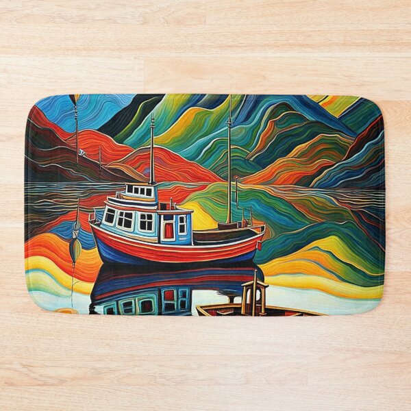 Item preview, Boat in fjord 18 designed and sold by George Hutton Hunter.