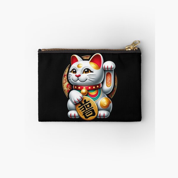 Item preview, Fortune Cat Design - Maneki Neko Lucky Charm Illustration designed and sold by ShaikTalatAziz.