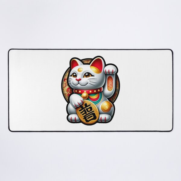 Item preview, Fortune Cat Design - Maneki Neko Lucky Charm Illustration designed and sold by ShaikTalatAziz.