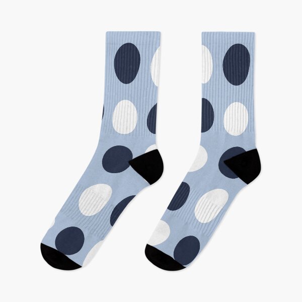 Item preview, NAVY BLUE, WHITE and ALICE BLUE Symmetrical POLKA DOTS  designed and sold by RachelMacht.