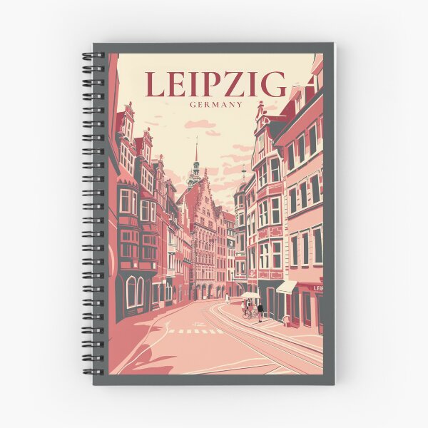 Item preview, A Vintage Travel Illustration of Leipzig - Germany  designed and sold by GoodOldVintage.