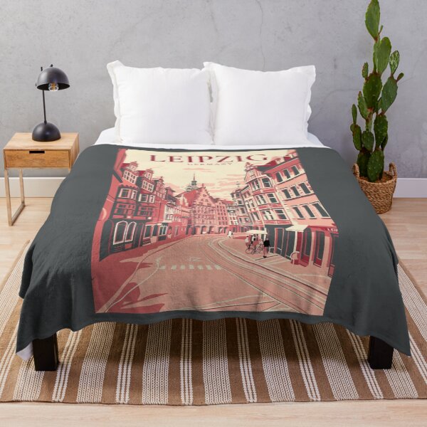 Item preview, A Vintage Travel Illustration of Leipzig - Germany  designed and sold by GoodOldVintage.