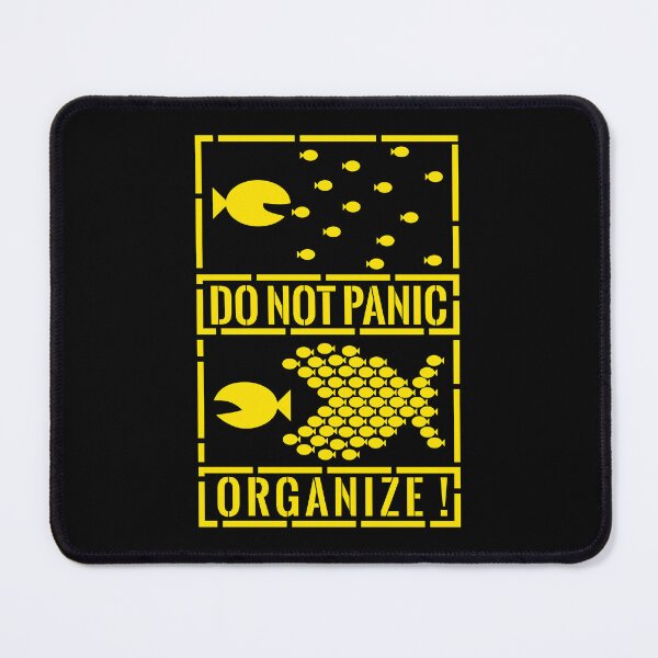 Item preview, Do Not Panic - Organize_YELLOW designed and sold by LoboTomica.