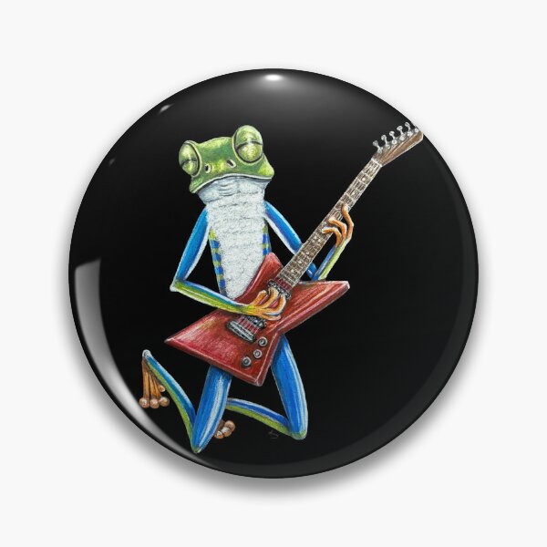Item preview, Frog Guitar Solo designed and sold by GardenPartyArt.