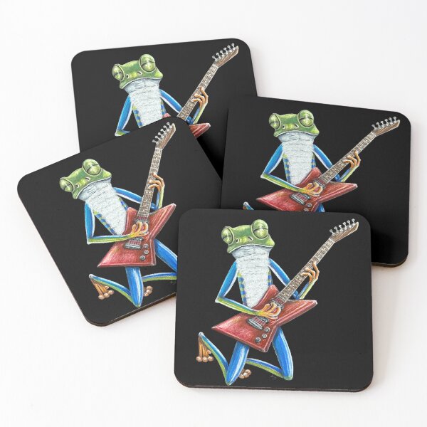 Item preview, Frog Guitar Solo designed and sold by GardenPartyArt.