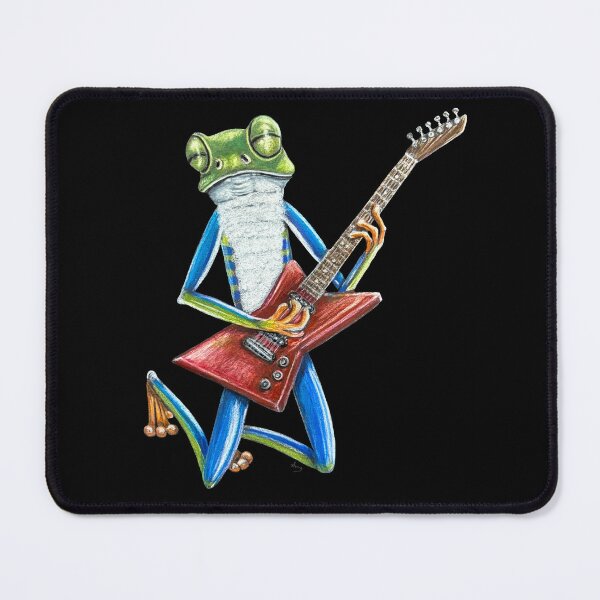 Item preview, Frog Guitar Solo designed and sold by GardenPartyArt.