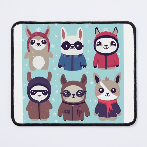 Item preview, Cute Kawaii Winter Animals designed and sold by FitEnvy.