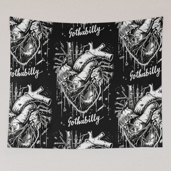 Item preview, Gothic Gothabilly Heart designed and sold by Piotrek0001.