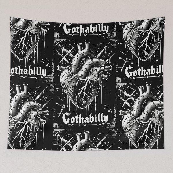 Item preview, Gothic Gothabilly Heart designed and sold by Piotrek0001.