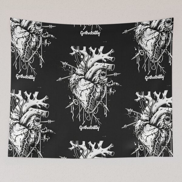 Item preview, Gothic Gothabilly Heart designed and sold by Piotrek0001.