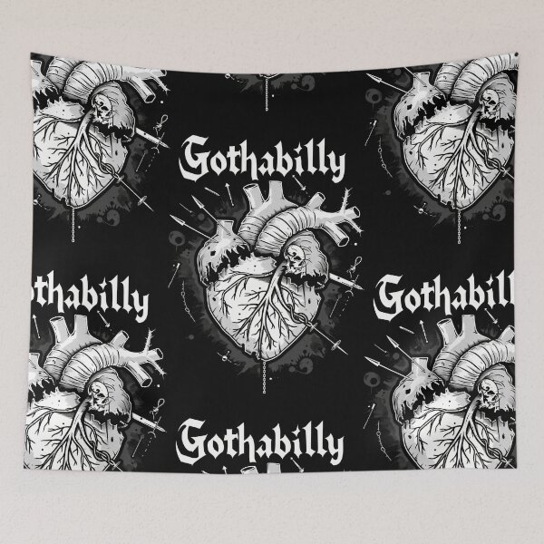 Item preview, Gothic Gothabilly Heart designed and sold by Piotrek0001.