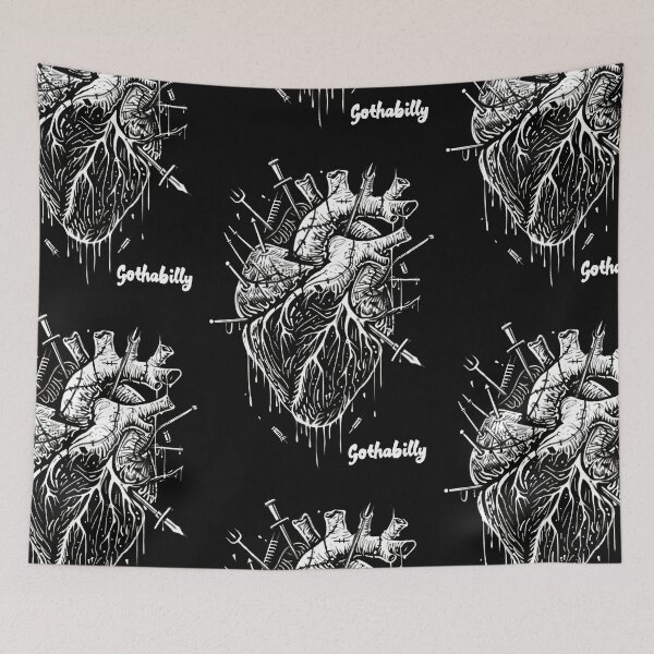 Item preview, Gothic Gothabilly Heart designed and sold by Piotrek0001.