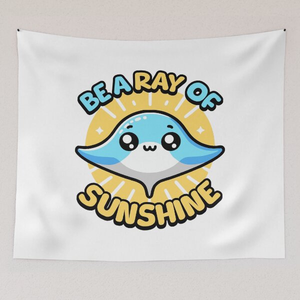 Item preview, Be A Ray Of Sunshine! Cute Kawaii Stingray Pun designed and sold by PMCreative.