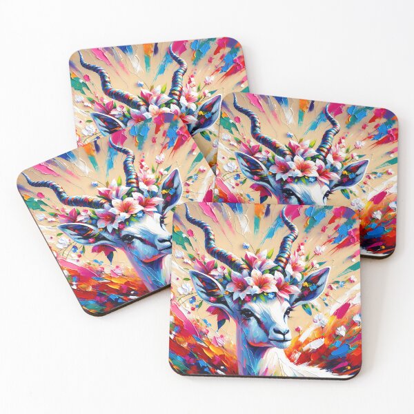 Item preview, Acrylic Majestic Blossoming Antelope designed and sold by InsanseCreation.