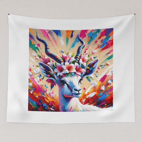 Item preview, Acrylic Majestic Blossoming Antelope designed and sold by InsanseCreation.