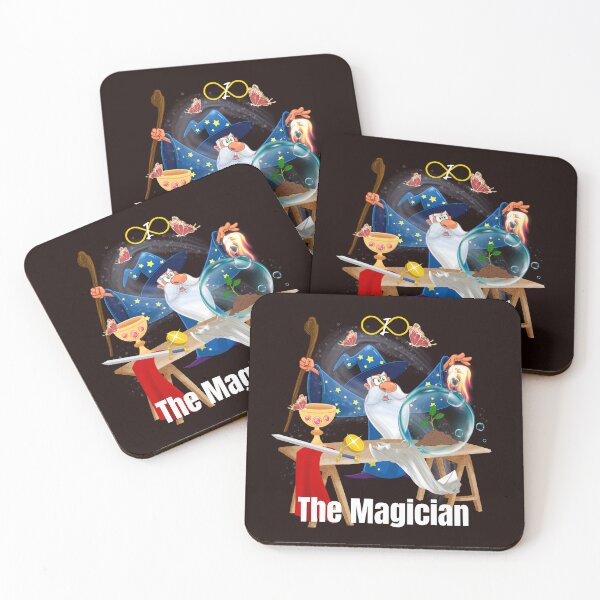 Item preview, The Magician - Major Arcana Tarot Card fun interpretation designed and sold by ArtElleDesigns.