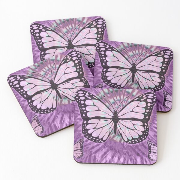 Item preview, Pink Tie Dye Butterflies hippie deadhead phish phans designed and sold by AuroraXGreen.