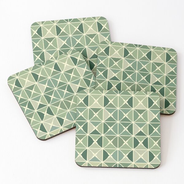 Item preview, Abstract Green And Beige Geometric Pattern Background Design designed and sold by brandway.
