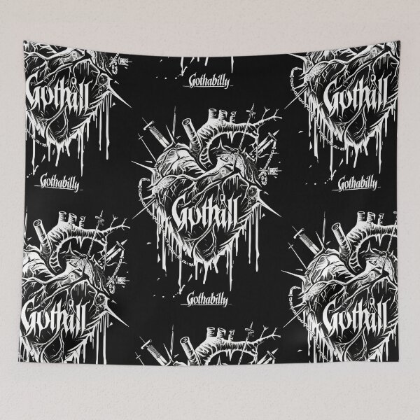 Item preview, Gothic Gothabilly Heart designed and sold by Piotrek0001.