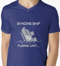 Syncing Ship Men's V-Neck T-Shirt