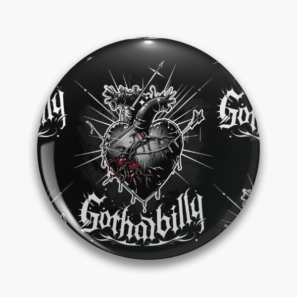 Artikelvorschau, Gothic Gothabilly Herz entworfen und verkauft von Piotrek0001.
