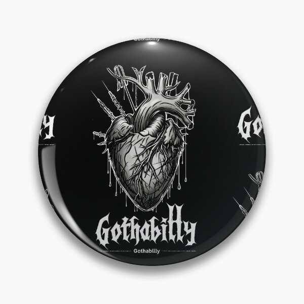 Artikelvorschau, Gothic Gothabilly Herz entworfen und verkauft von Piotrek0001.
