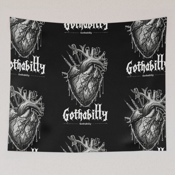 Item preview, Gothic Gothabilly Heart designed and sold by Piotrek0001.